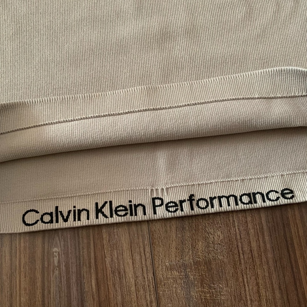 Calvin Klein Performance Womens Ribbed Crop Racerback Tank Top Size Large - Picture 3 of 9